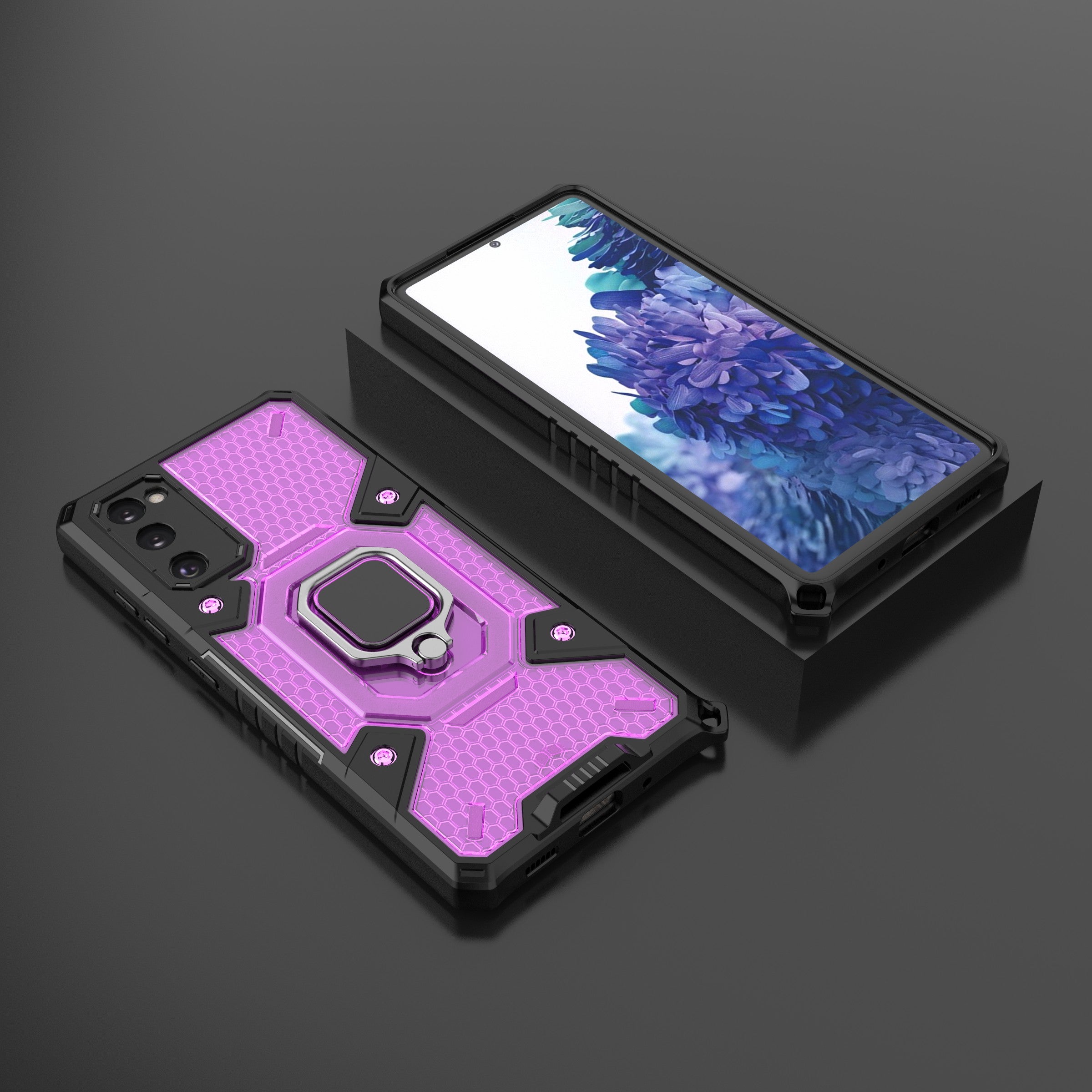 Tough Heavy PC+TPU Hybrid Kickstand Protective Phone Case with Holder Grip Magnetic Metal for Samsung Galaxy S20 FE 2022/S20 FE 4G/S20 FE 5G/S20 Lite - Purple Tough Heavy PC+TPU Hybrid Kickstand Protective Phone Case with Holder Grip Magnetic Metal for Samsung Galaxy S20 FE 2022/S20 FE 4G/S20 FE 5G/S20 Lite - Purple